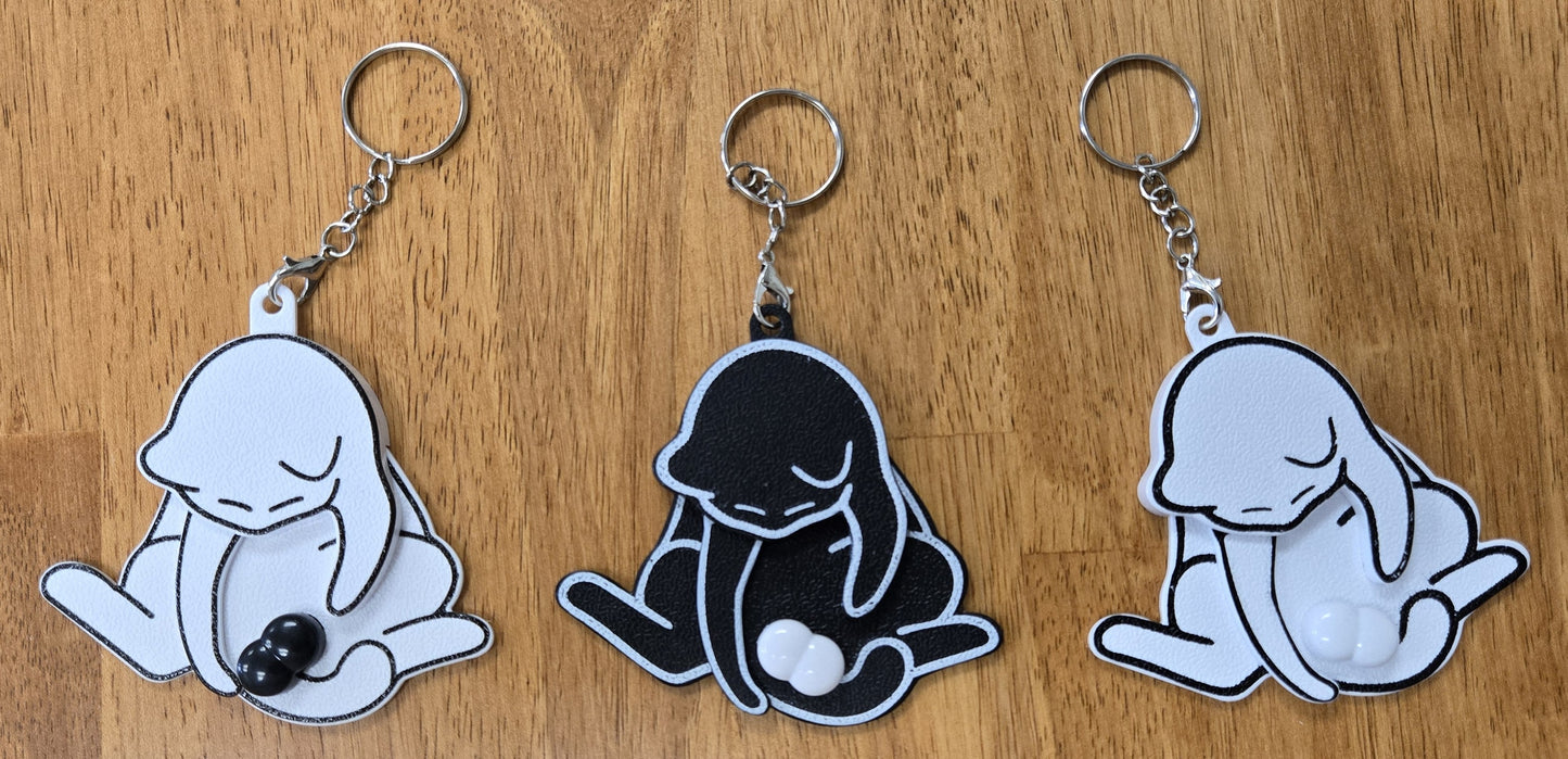 Cat with Nubbies Keychains