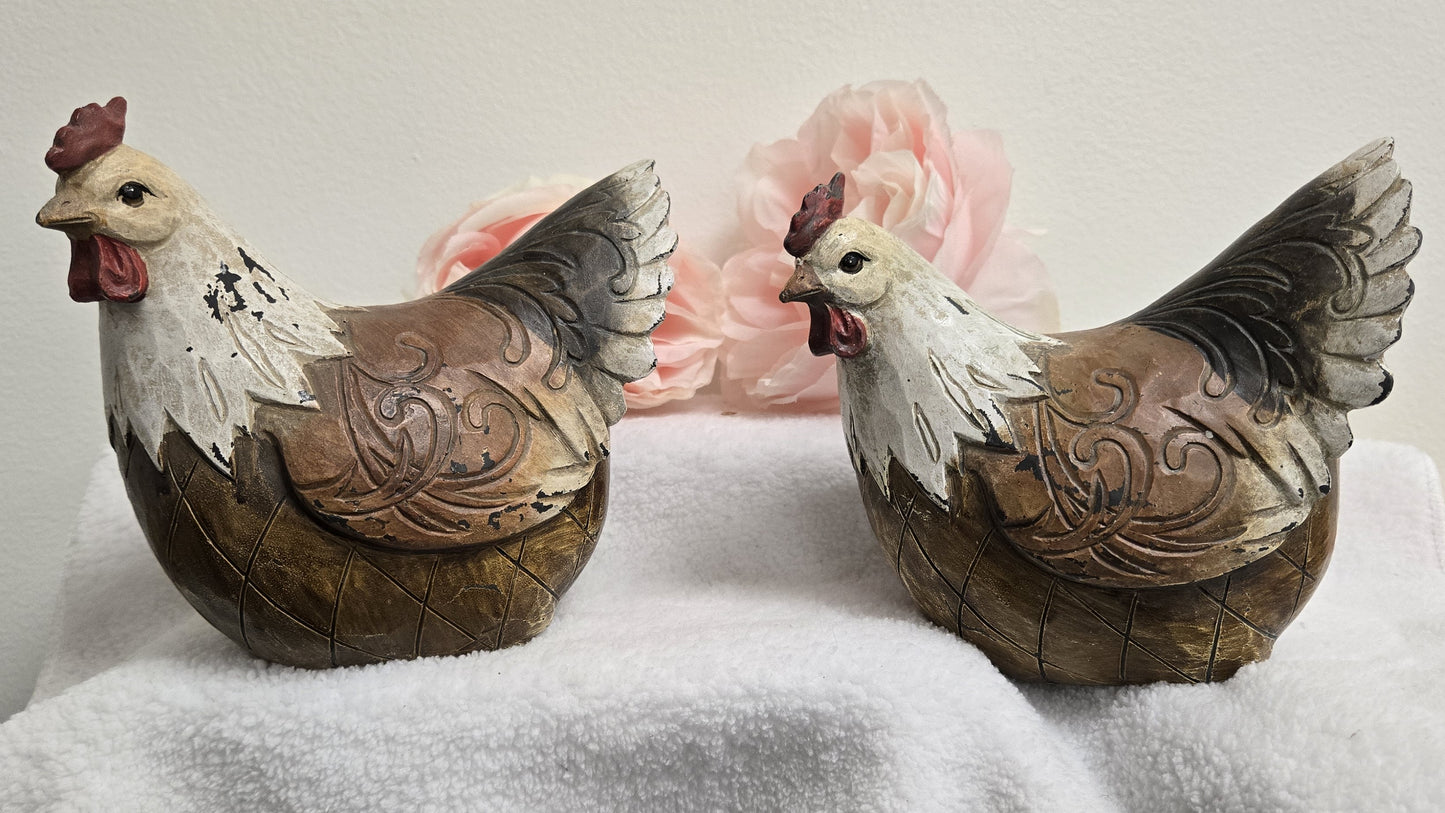 Wooden Roosters