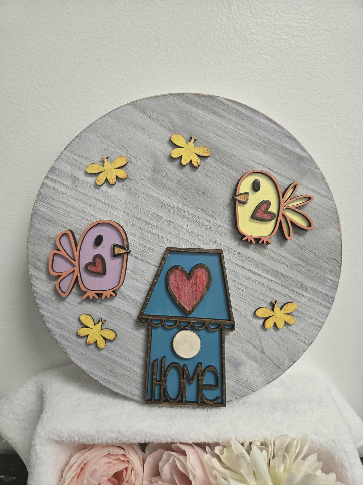Home Wall Hanger with Birds