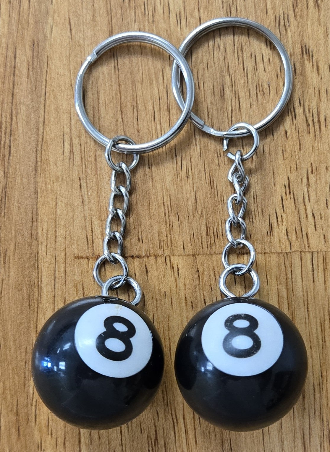 Small Pool Ball Keychains