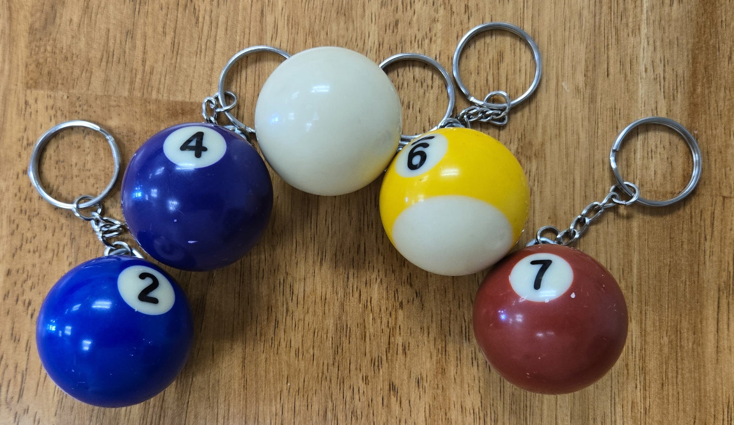 Large Pool Ball Keychain’s