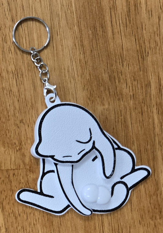 Cat with Nubbies Keychains