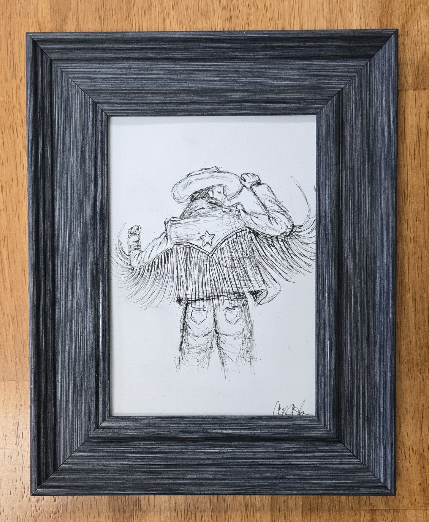 Amborski Hand Drawn Cowgirl Prints