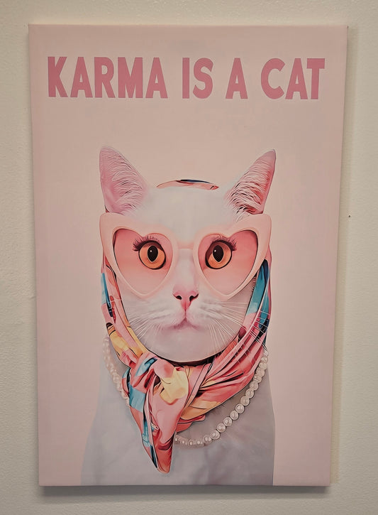 Karma is a Cat Wall Hang - (Pick-Up in Store Only)