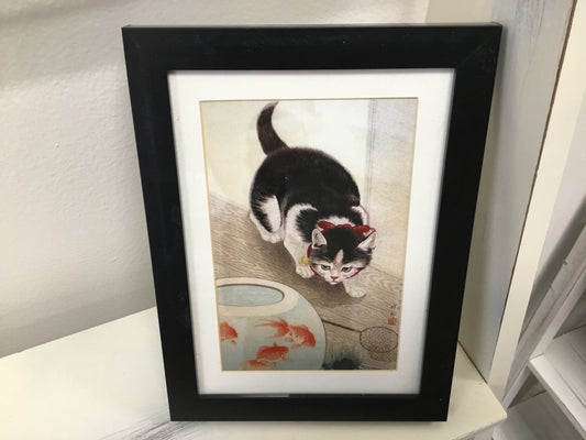 Cat Looking at Fishbowl