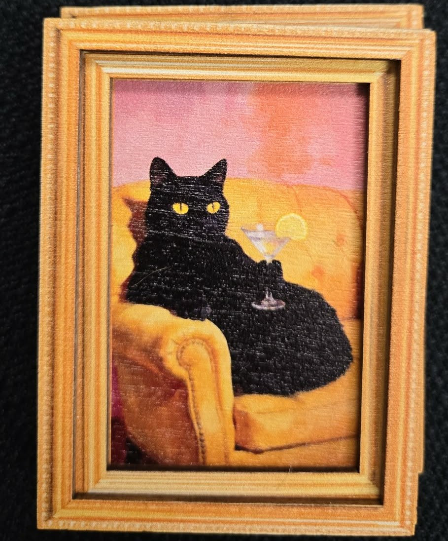 Smoking or Pooping Cat Magnets
