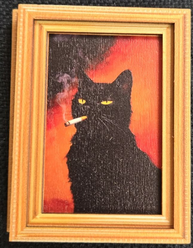 Smoking or Pooping Cat Magnets