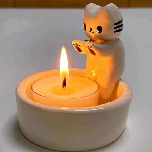 Cat Tea Light Holder